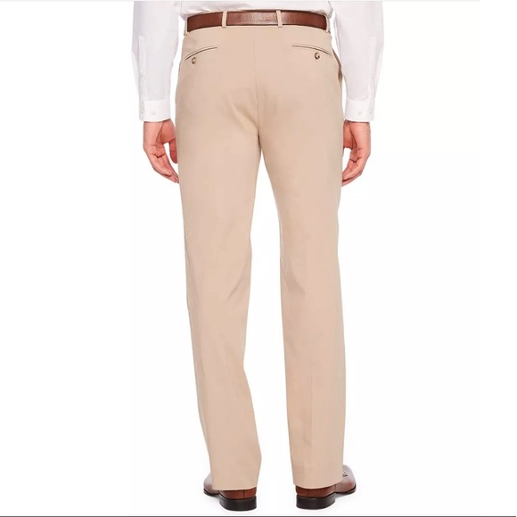 Michael Strahan Slim Fit Dress Pants in Tan NWOT - Picture 2 of 6